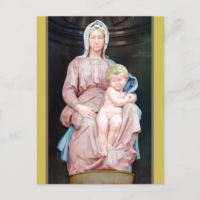 Michelangelo Madonna of Bruges Postcard (Front)