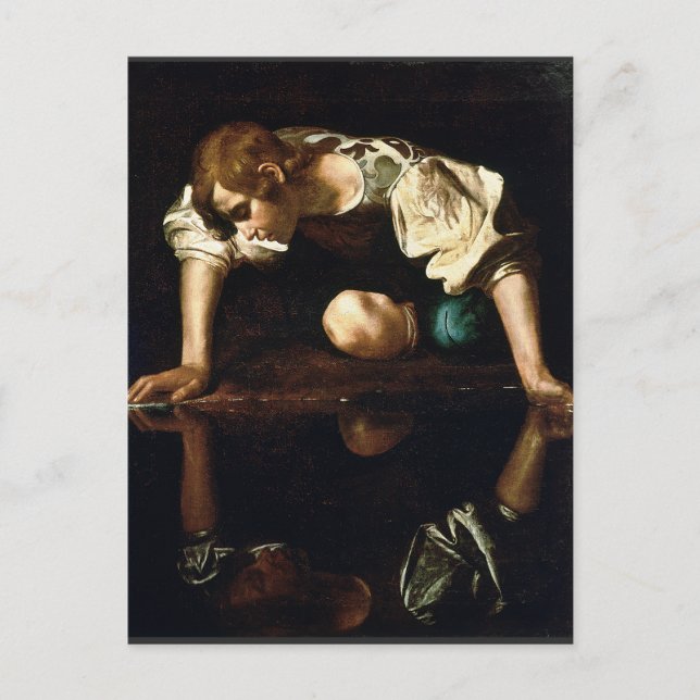 Michelangelo Merisi da Caravaggio "Narcissus" Postcard (Front)