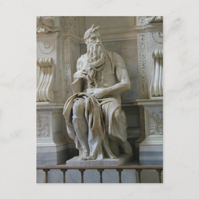Michelangelo- Moses Postcard (Front)