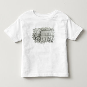Michelangelo on horseback, visiting an artist toddler t-shirt