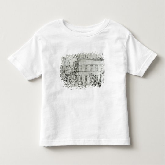 Michelangelo on horseback, visiting an artist toddler t-shirt