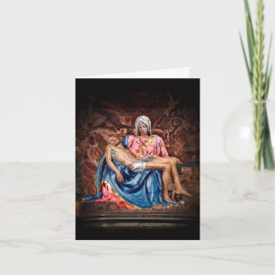 MICHELANGELO PIETA (reworked) Holiday Card