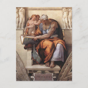 Michelangelo:Sistine Chapel Ceiling: Cumaean Sibyl Postcard
