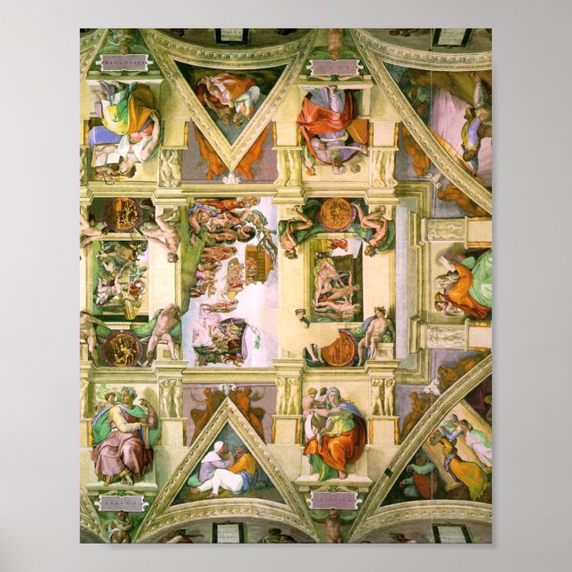 Michelangelo - Sistine Chapel Ceiling Poster (Front)