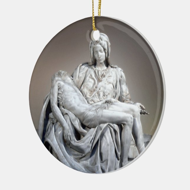 Michelangelo - The Pieta Ceramic Ornament (Left)