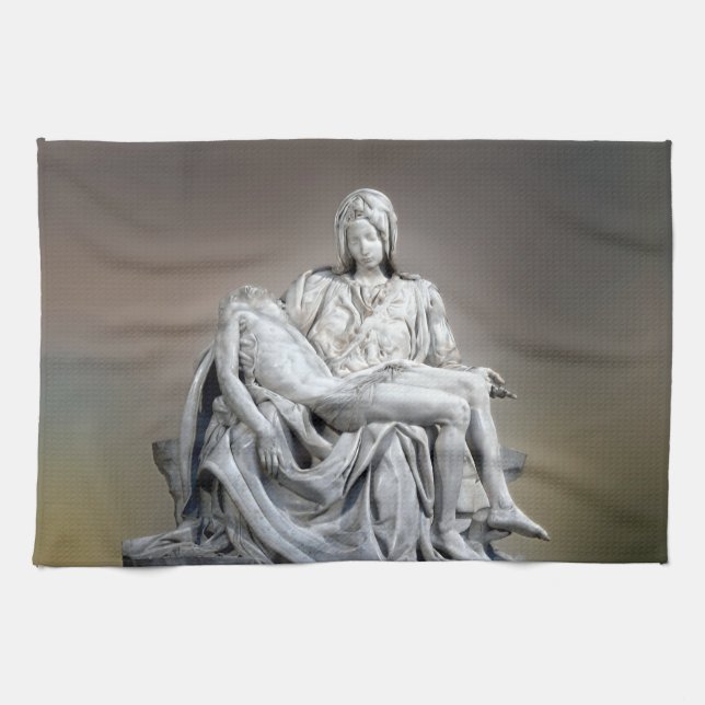 Michelangelo - The Pieta Kitchen Towel (Horizontal)