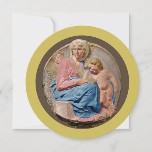 Michelangelo Tondo Pitti Flat Holiday Card