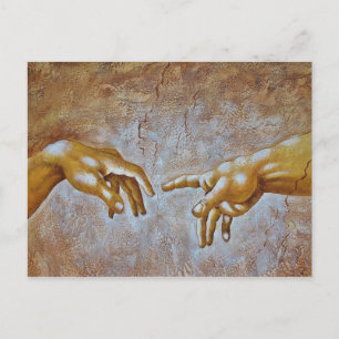 Michelangelo's Creation of Adam Postcard
