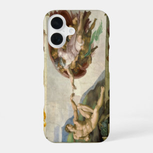 Michelangelo's Creation of Man (Creation of Adam) iPhone 16 Case
