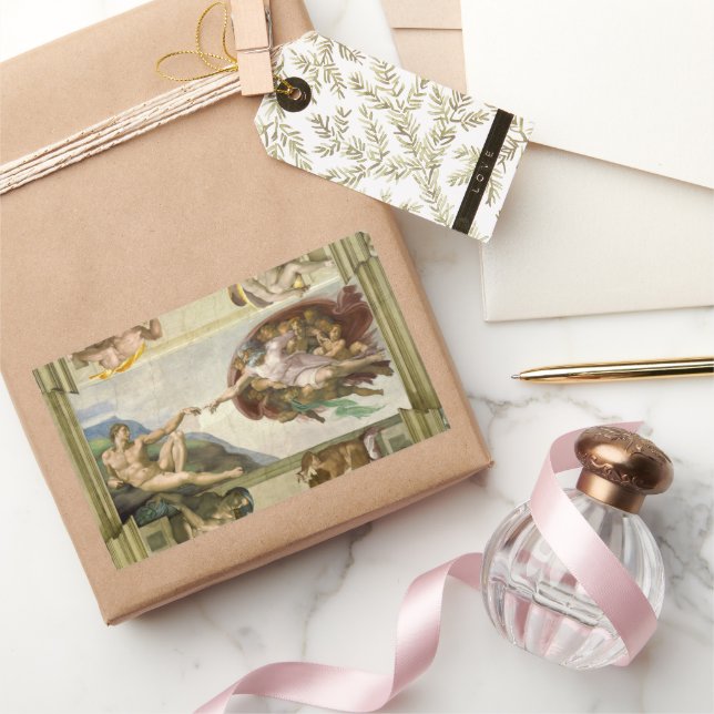 Michelangelo's Creation of Man (Creation of Adam) Sticker (Gifting)