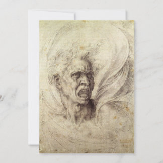 Michelangelo's Damned Soul, Head of a Man