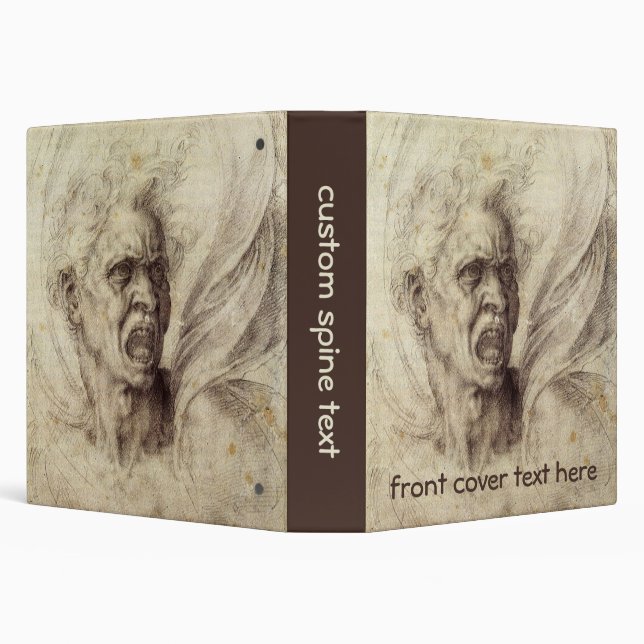 Michelangelo's Damned Soul, Head of a Man Binder (Background)
