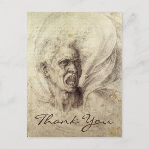 Michelangelo's Damned Soul Postcard