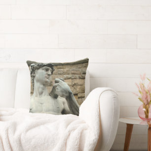 Michelangelo's David 1 Throw Pillow