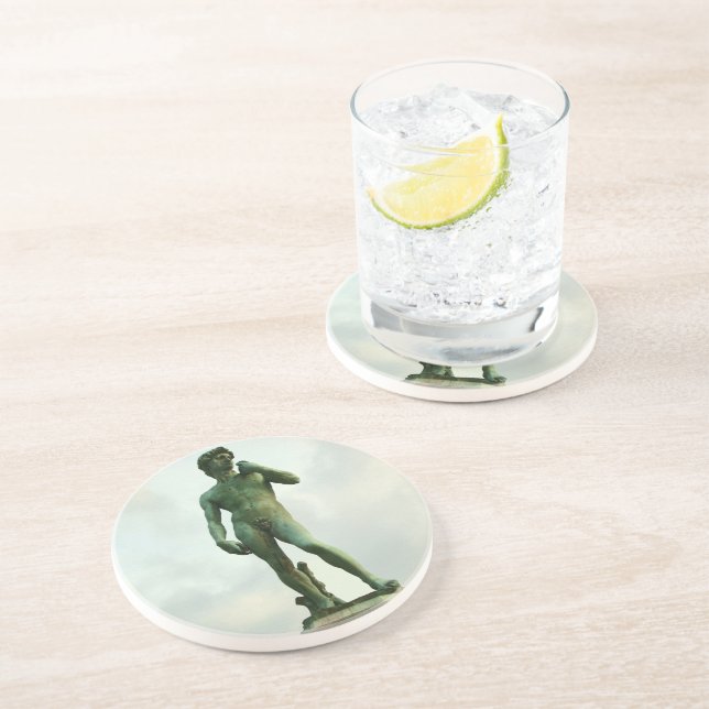 Michelangelo's David 2 Coaster (Side)