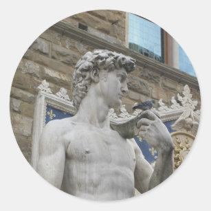 Michelangelo's David, Florence Italy Classic Round Sticker