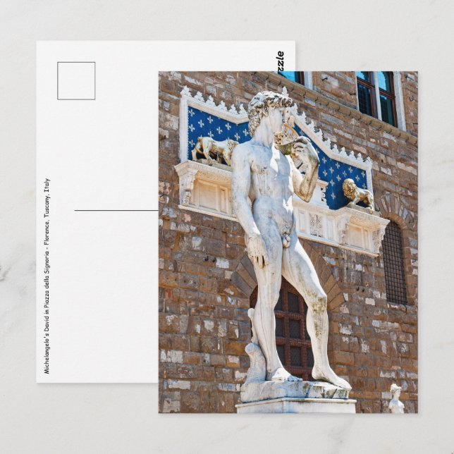 Michelangelo's David - Florence, Tuscany, Italy Postcard (Front/Back)