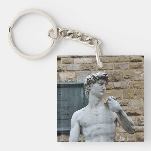 Michelangelo's David Keychain (Front)