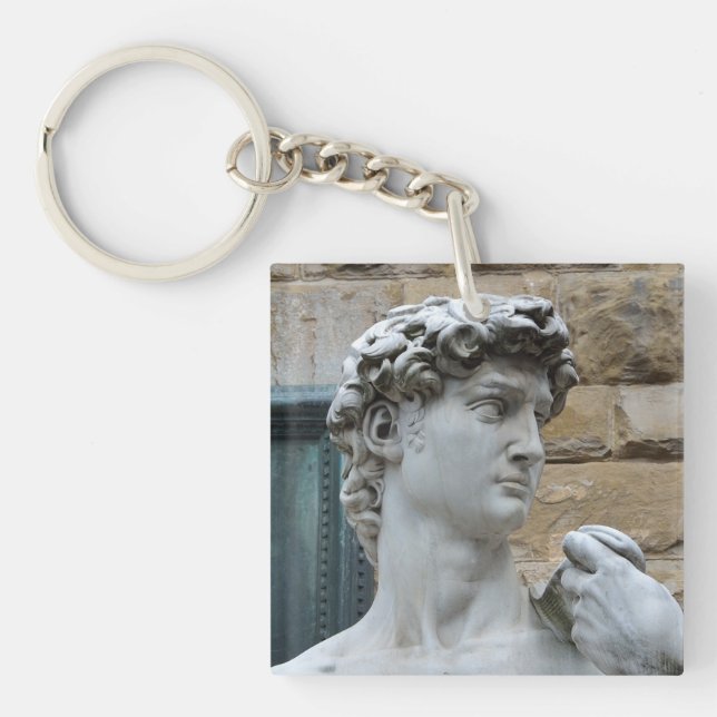 Michelangelo's David Keychain (Front)