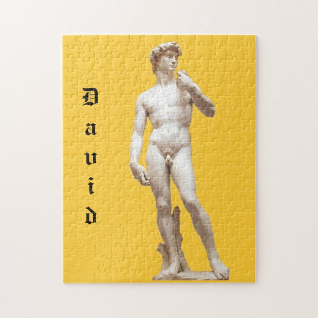 Michelangelo's David Sculpture Customized Jigsaw Puzzle (Vertical)