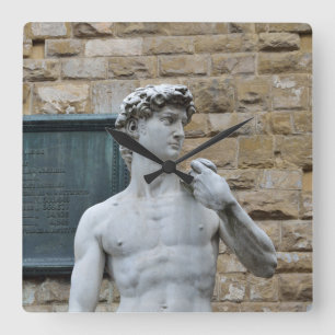Michelangelo's David Square Wall Clock