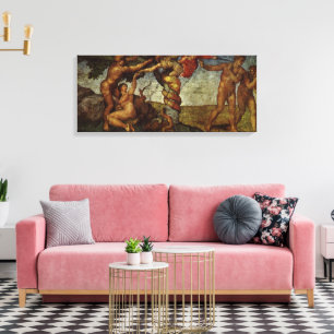 Michelangelo's Fall and Expulsion, Garden of Eden Canvas Print