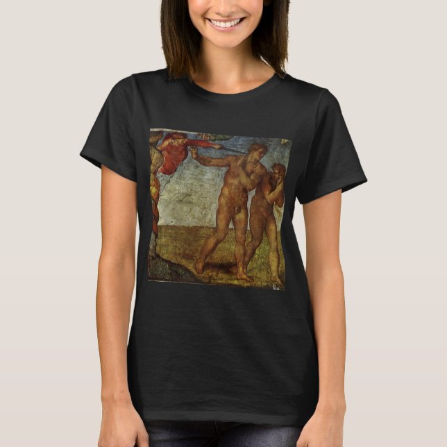 Michelangelo's Fall and Expulsion, Garden of Eden T-Shirt (Front)