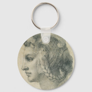 Michelangelo's Ideal Head of a Woman Keychain