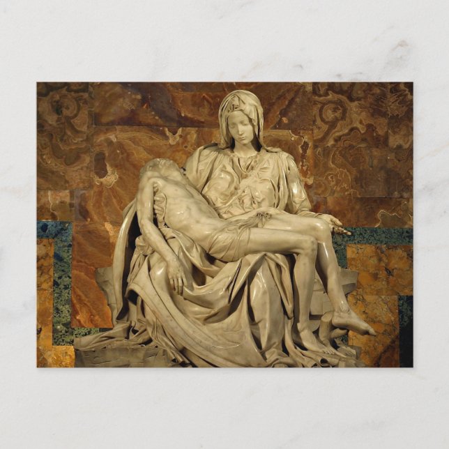 Michelangelo's Pieta in St. Peter's Basilica Postcard (Front)