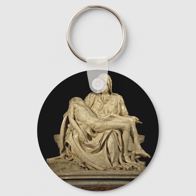 Michelangelo's Pieta Sculpture Keychain (Front)