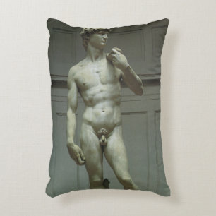 Michelangelo's Statue of David Accent Pillow