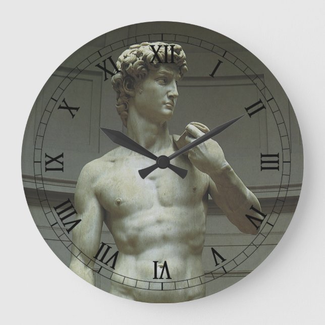 Michelangelo's Statue of David Large Clock (Front)