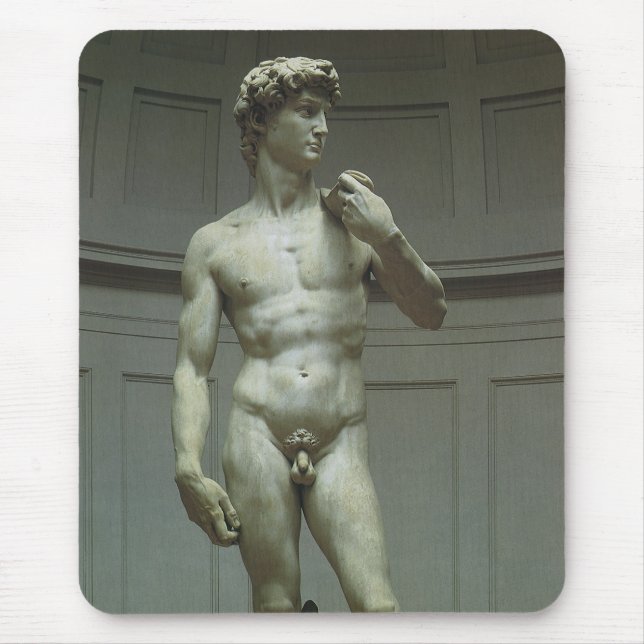 Michelangelo's Statue of David Mouse Pad (Front)