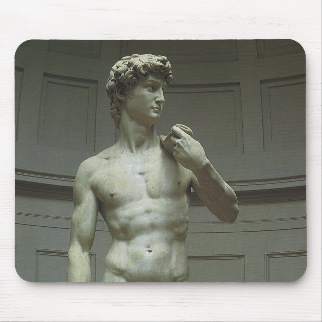 Michelangelo's Statue of David Mouse Pad (Front)