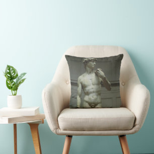 Michelangelo's Statue of David Throw Pillow