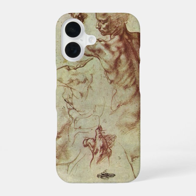 Michelangelo's Study of a Libyan Sibyl iPhone 16 Case (Back)