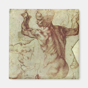 Michelangelo's Study of a Libyan Sibyl Magnet