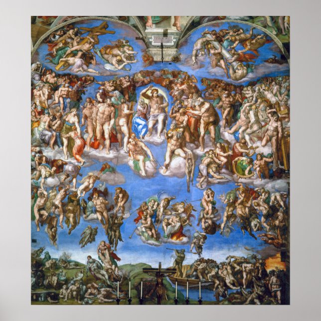 Michelangelo's The Last Judgement Poster (Front)