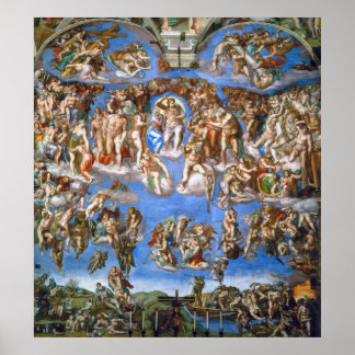 Michelangelo's The Last Judgment Poster