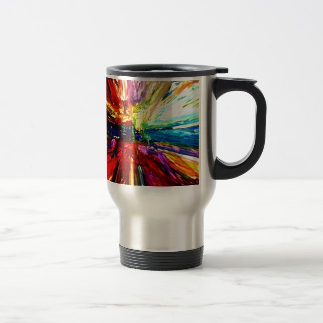 michele's multi colours travel mug (Right)