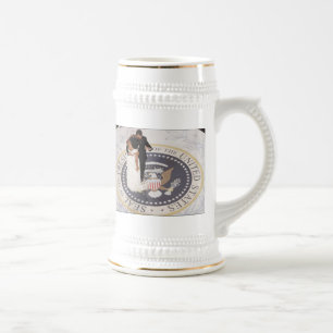 Michelle and Barack Obama Beer Stein