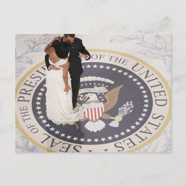 Michelle and Barack Obama Postcard (Front)