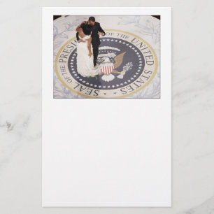 Michelle and Barack Obama Stationery