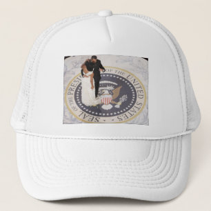 Michelle and Barack Obama Trucker Hat