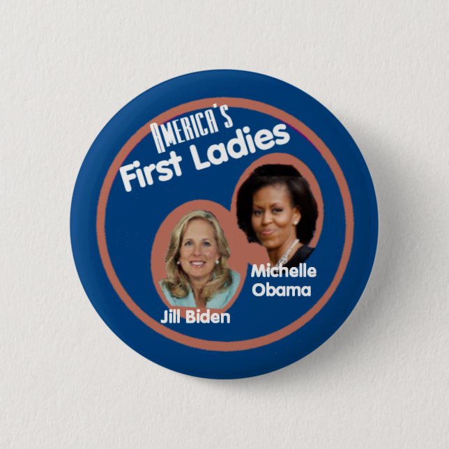 Michelle Biden First Ladies Button (Front)
