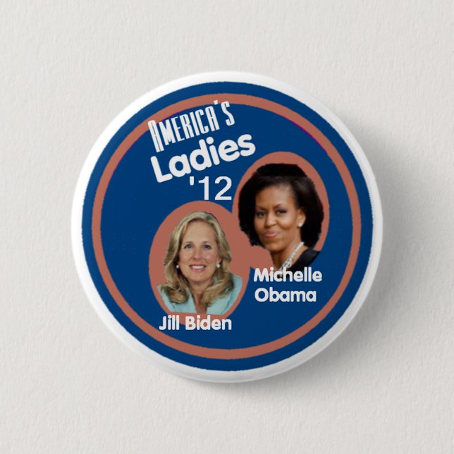 MICHELLE JILL 2 INCH ROUND BUTTON (Front)