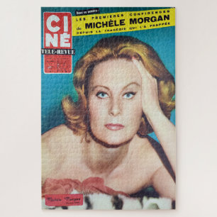 Michelle Morgan, Cine front cover. Jigsaw Puzzle