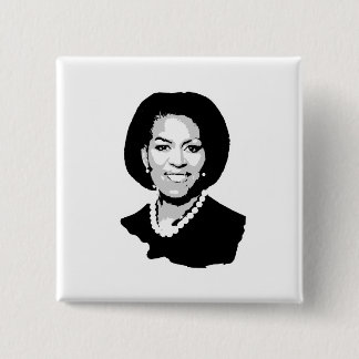 Michelle Obama 2 Inch Square Button