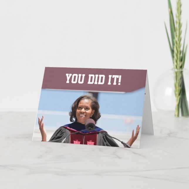 Michelle Obama - Carte de diplôme (Devant)