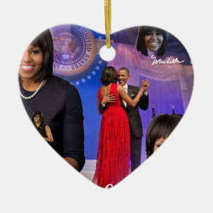 Michelle Obama Ceramic Ornament